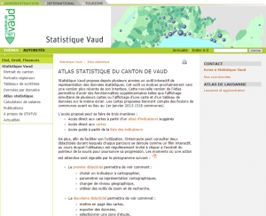 Atlas statistique du Canton de Vaud (Suisse)