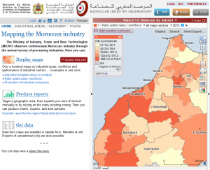 Maroc - carte par district