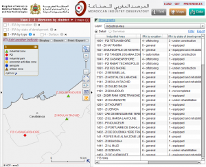 Maroc - zones d'activité