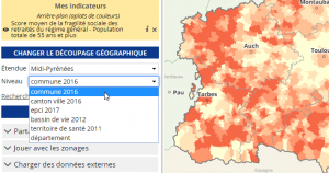 Choix du niveau géographique