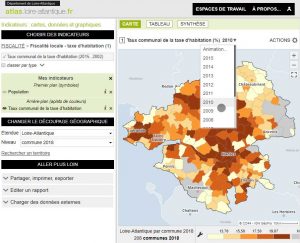 Atlas de Loire-Atlantique - Animation temporelle