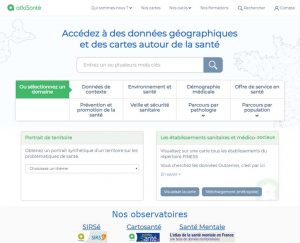 CartoSanté : accès depuis Atlasanté