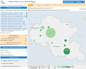 observatoire val de gronne : carte des demandeurs d'emploi