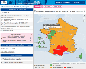 SPF Géodes : carte