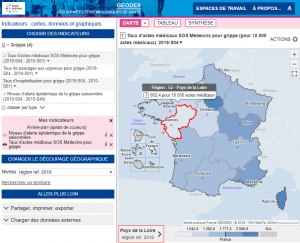 SPF Géodes : carte