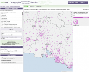 ScanSanté : cartographie du nombre de séjours